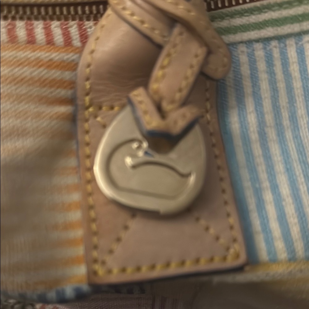 Y2K Dooney & Bourke seersucker multicolored speedy - Picture 12 of 12